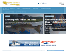 Tablet Screenshot of coastalcarolinafisherman.com